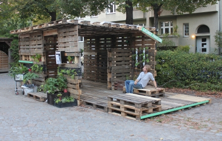 alternative Wohnformen grüner Pavillon (Experimentdays, 2012)